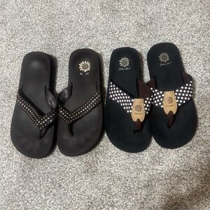 2 pair Yellow Box Sandals